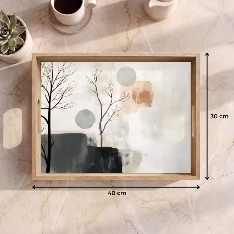 Plateau - Wabi sabi - Beige - Plante — 7