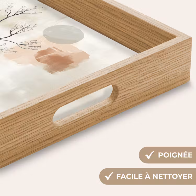 Plateau - Wabi sabi - Beige - Plante — 8