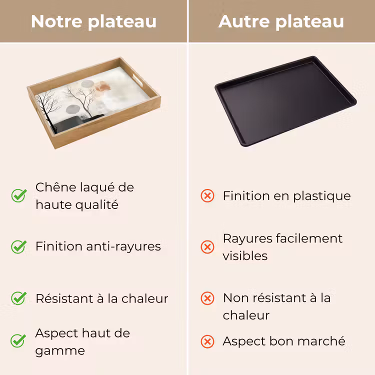 Plateau - Wabi sabi - Beige - Plante — 9