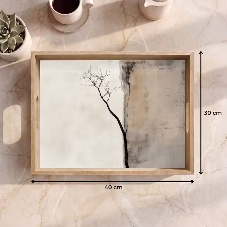 Plateau - Wabi sabi - Plante - Beige — 7