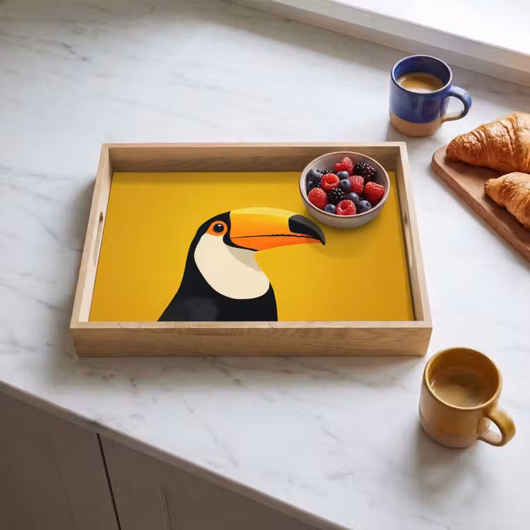 Plateau - Toucan - Minimaliste - Bec - Orange — 3
