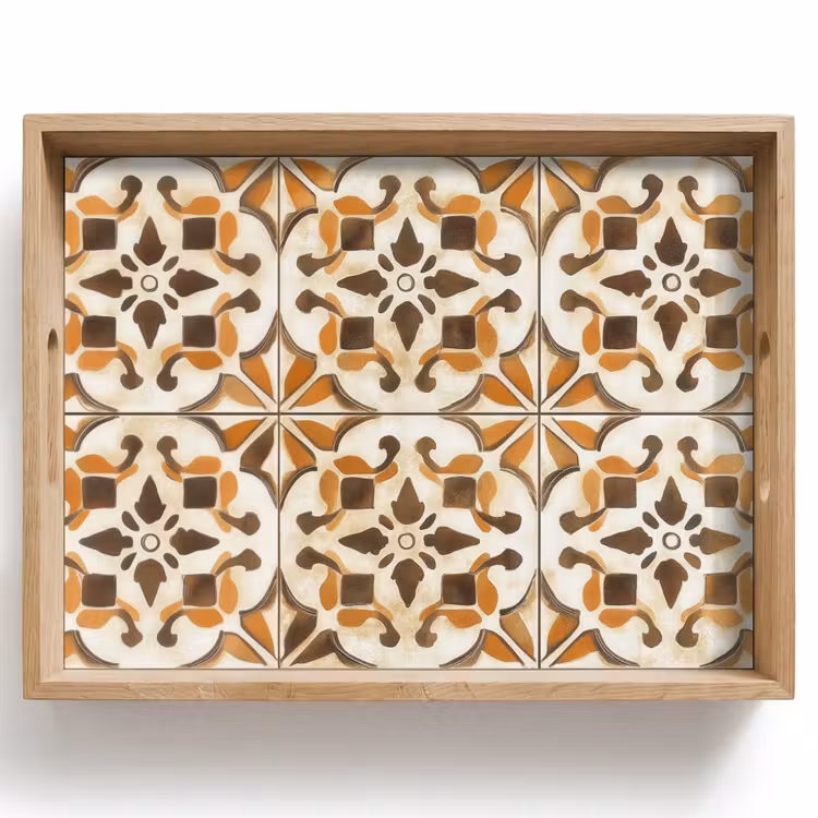 Plateau - Vintage - Espagnol - Décoration - Céramique — 1