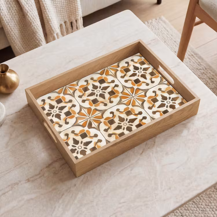 Plateau - Vintage - Espagnol - Décoration - Céramique — 2