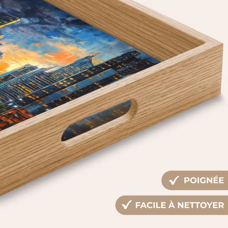 Plateau - Voiture - Skyline - Soleil - Bleu — 8