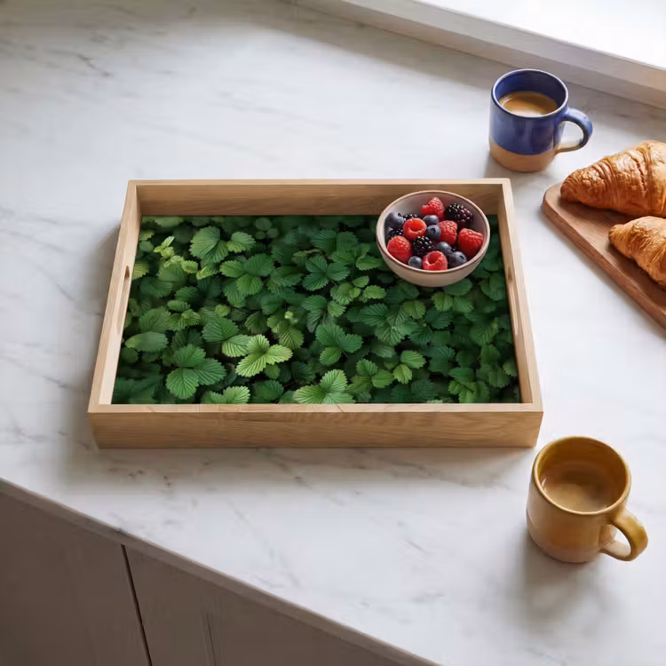 Plateau - Vert - feuille - dentelé - soleil — 3