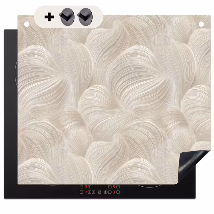 Protection à induction avec crochets - Lines - Ventilateur - Beige — 3