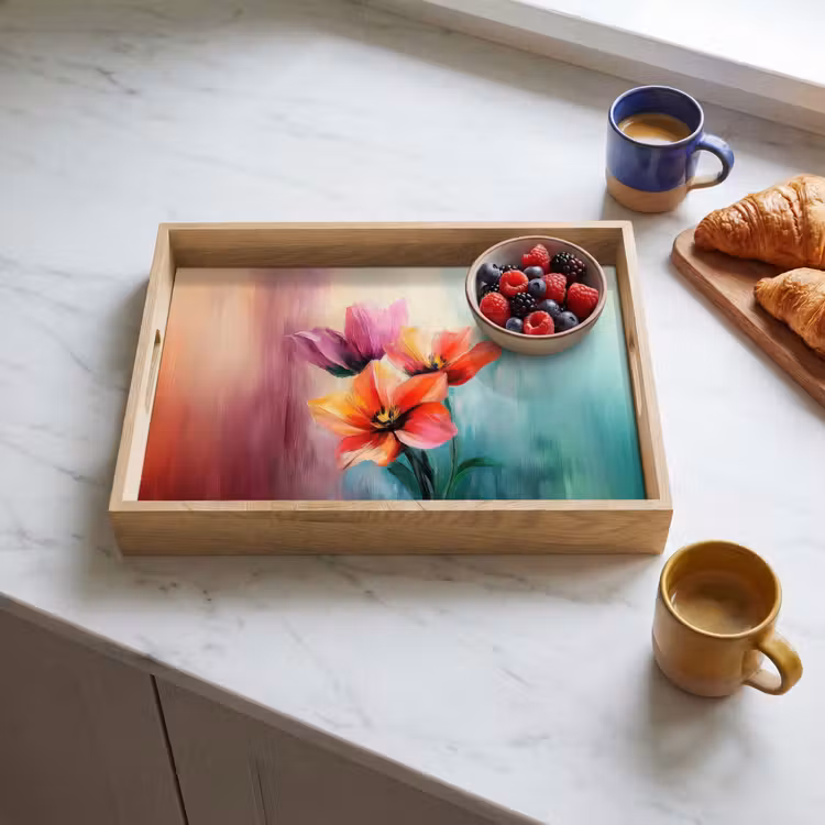 Plateau - Tulipes - Reflets de lumière - Dégradé de couleurs — 3