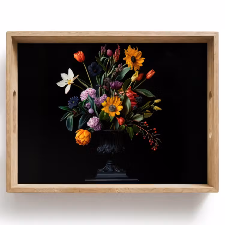 Plateau - Tournesols - Bouquet - Coloré — 1