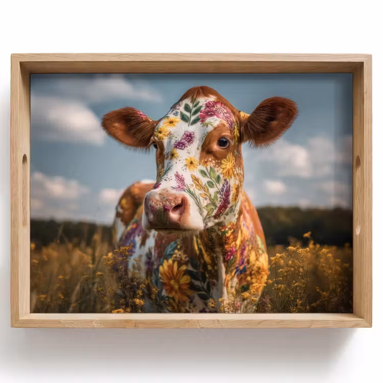 Plateau - Vache - Fleurs - Pré — 1