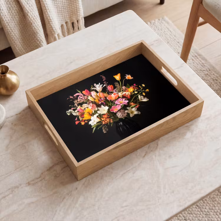 Plateau - Vase - Fleurs - Tulipes — 2