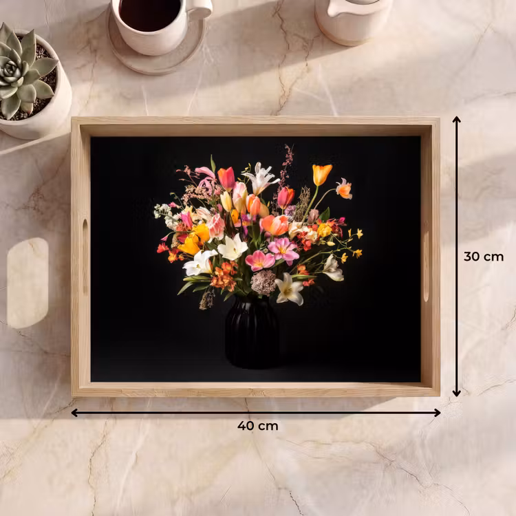 Plateau - Vase - Fleurs - Tulipes — 7