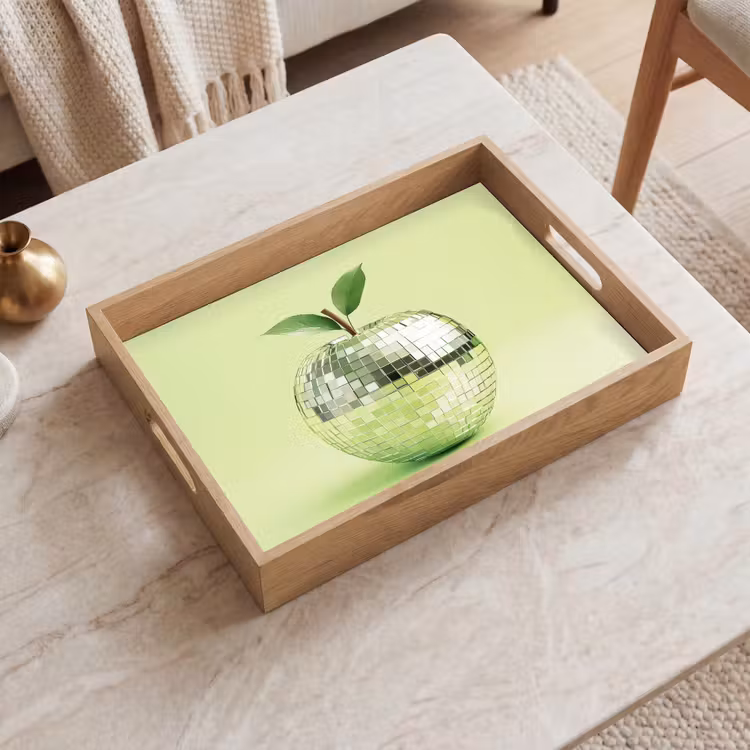 Plateau - Vert - Disco - Décoration - Pomme — 2
