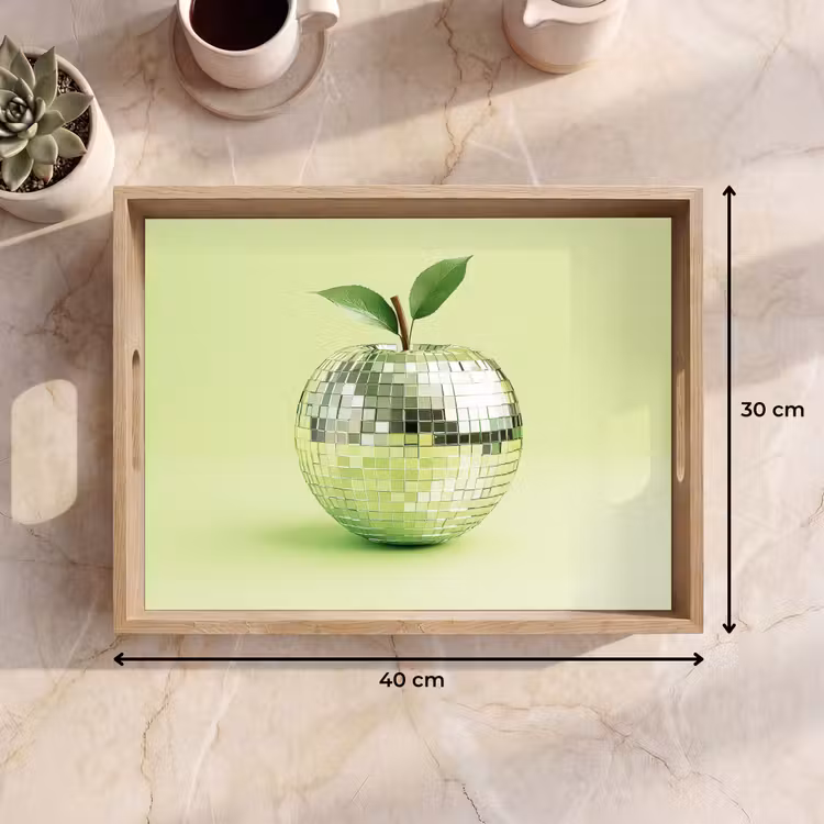 Plateau - Vert - Disco - Décoration - Pomme — 7