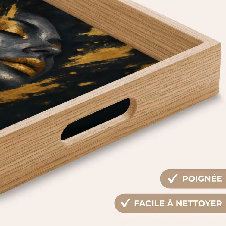 Plateau - Visage - Femme - Éclaboussures de peinture - Abstrait — 8