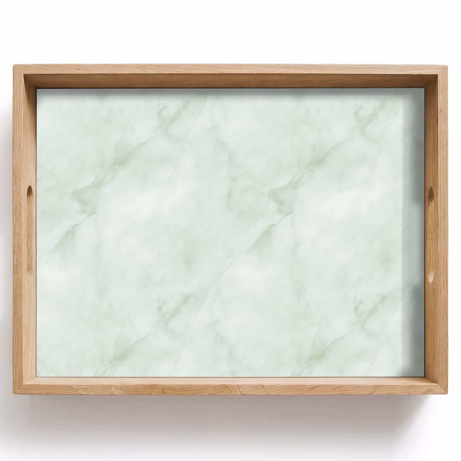 Plateau - Vert - Marbre - Veines coulantes — 1