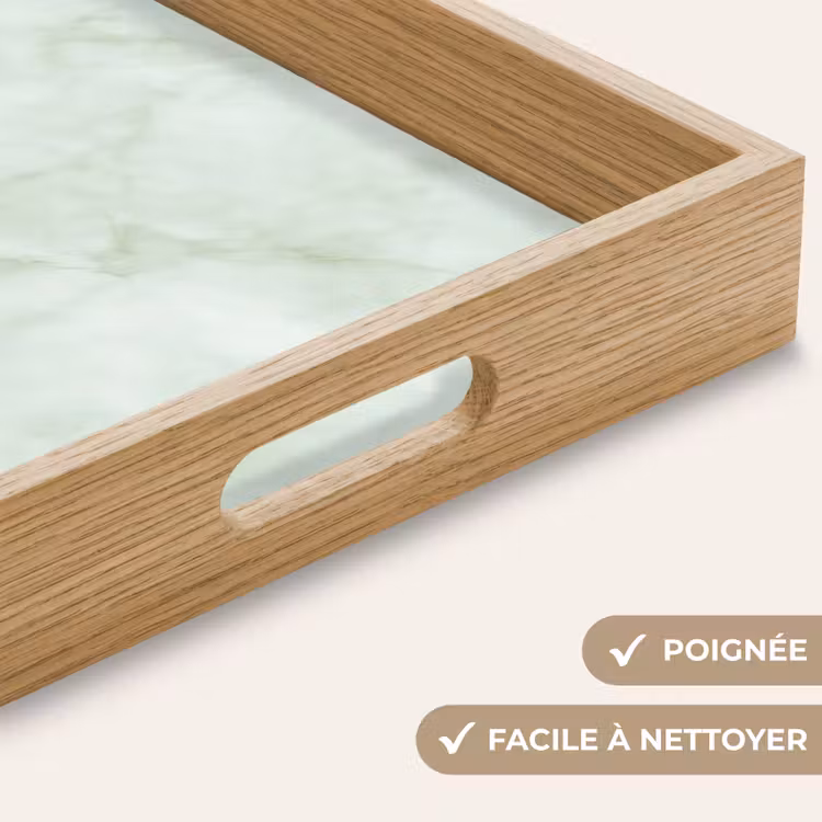 Plateau - Vert - Marbre - Veines coulantes — 8