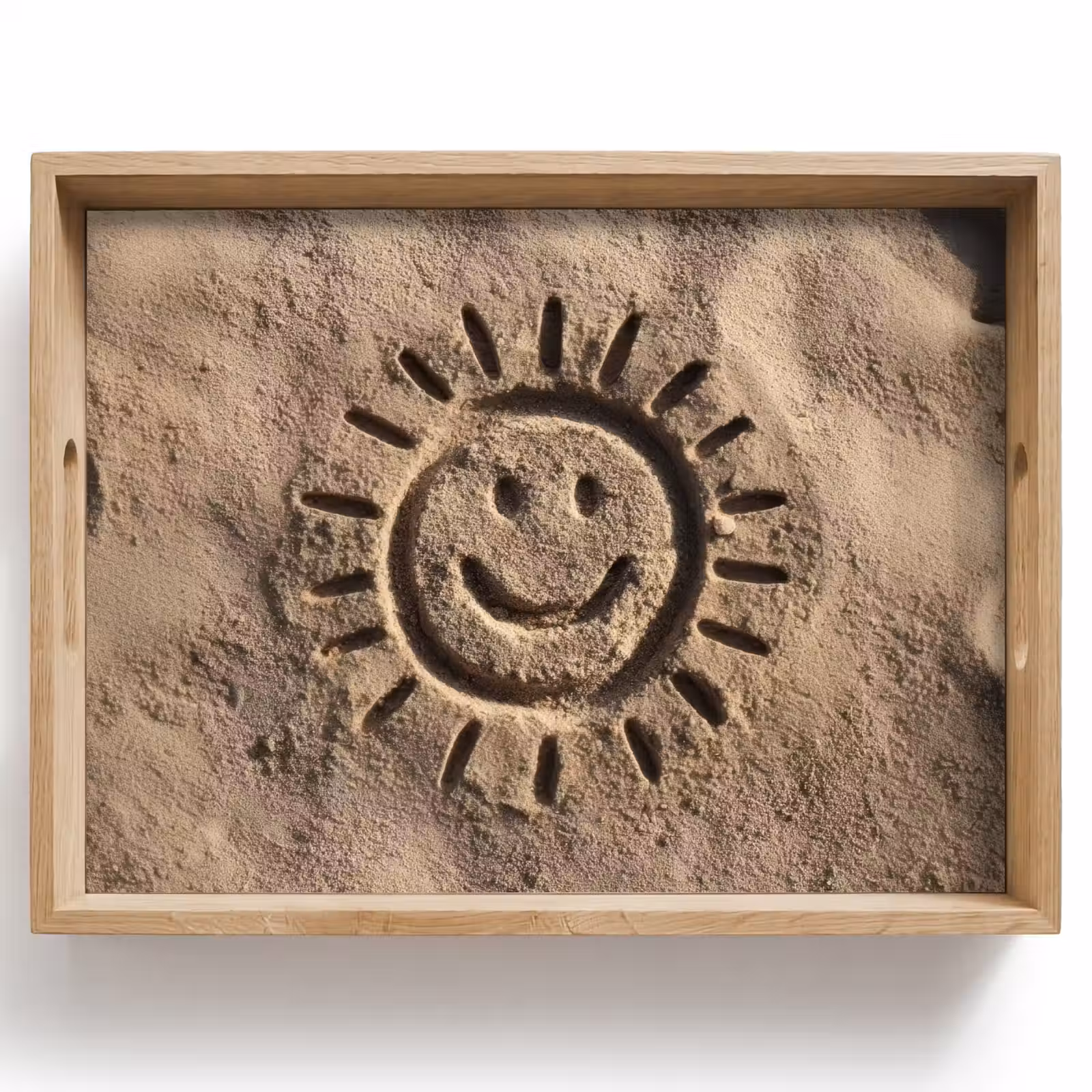 Plateau - Visage - Soleil - Sable - Signé — 1