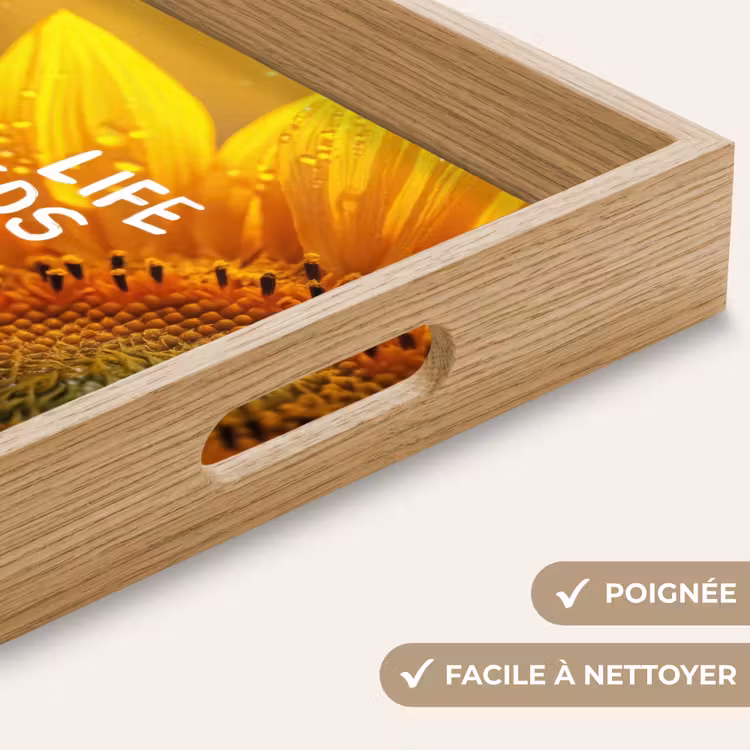 Plateau - Tournesol - Gros plan - Jaune - Citation — 8