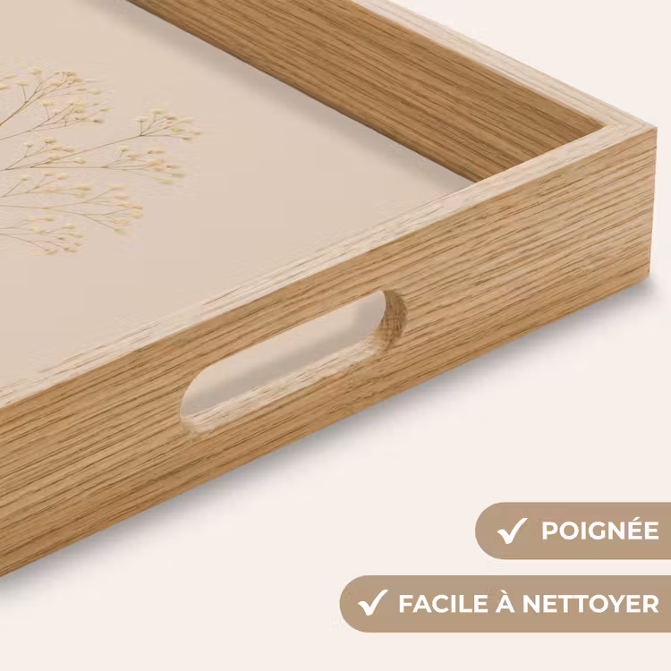 Plateau - Vase - Branches - Fleurs - Blanc — 8