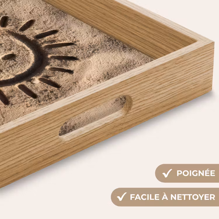 Plateau - Visage - Soleil - Sable - Signé — 8