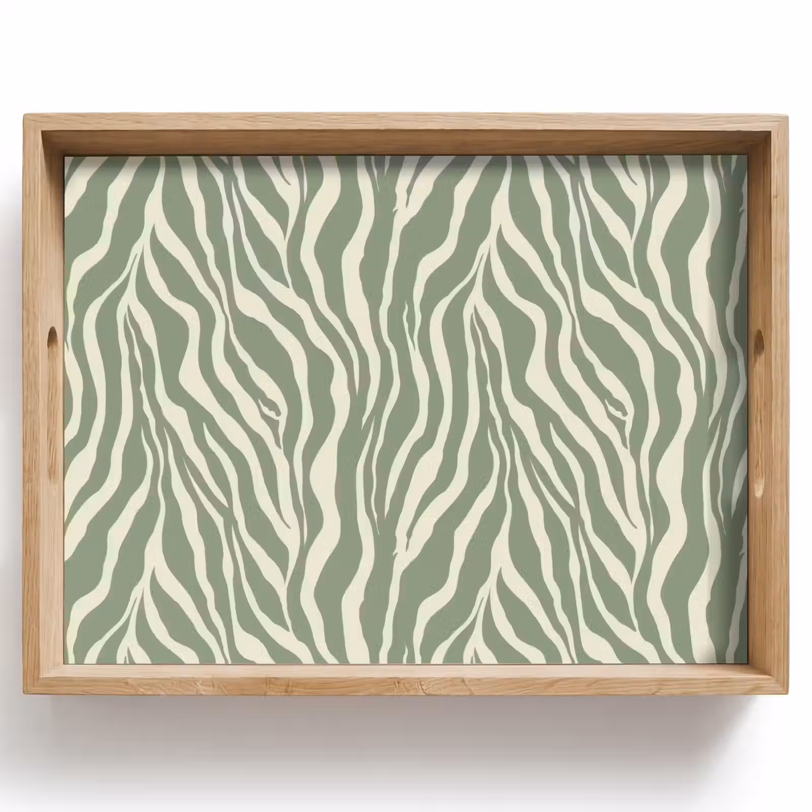 Plateau - Zèbre - Motif - Vert — 1