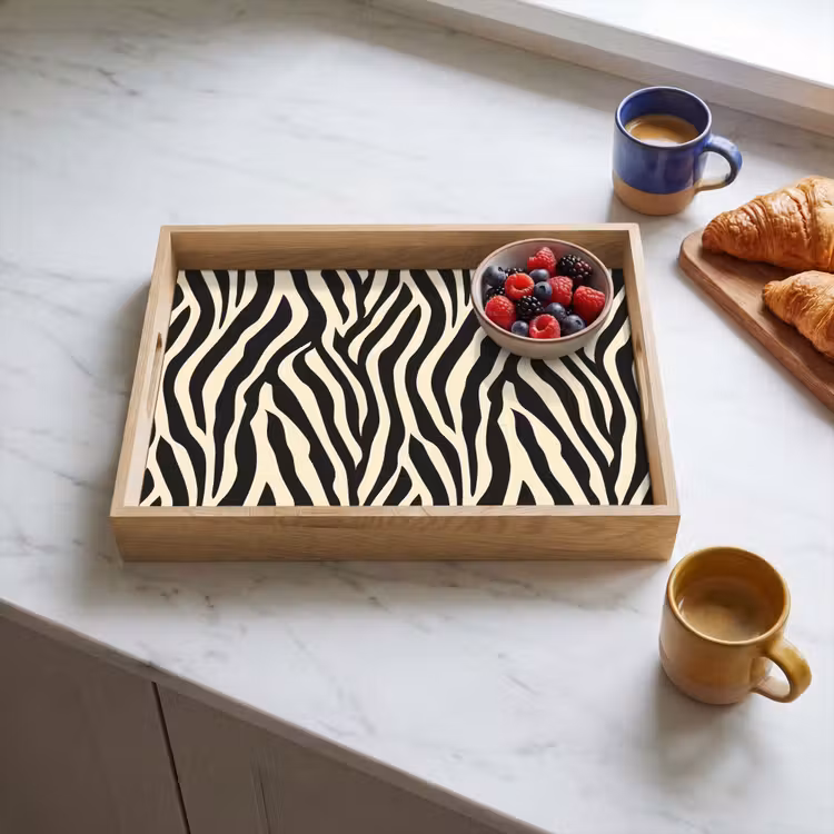 Plateau - Zebra - Print - Classic - Black — 3