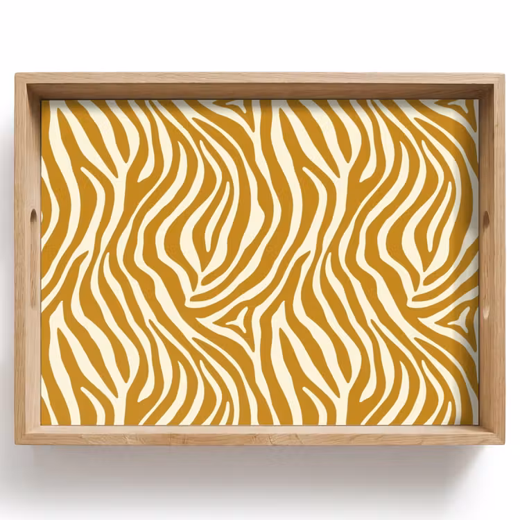 Plateau - Zèbre - Classique - Ocre - Jaune — 1