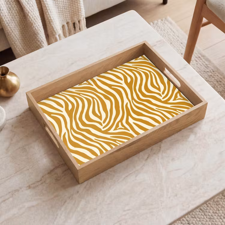 Plateau - Zèbre - Classique - Ocre - Jaune — 2