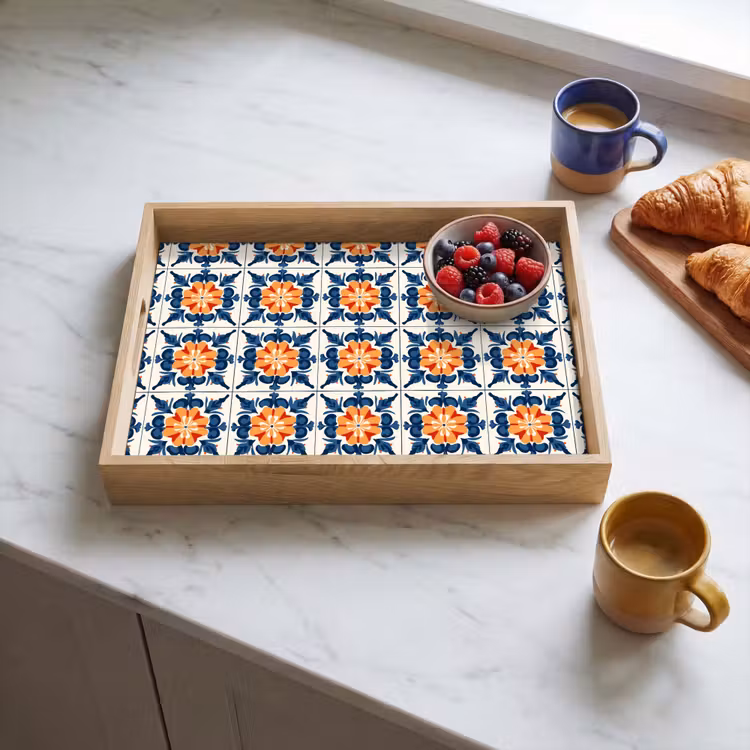 Plateau - Traditionnel - Carrelage - Orange — 3