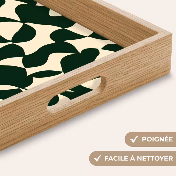 Plateau - Vert - Surfaces organiques - Crème — 8