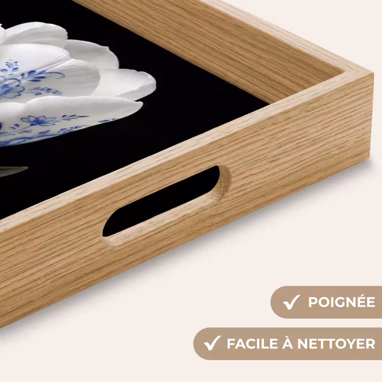 Plateau - Tulipe - Motif - Bleu — 8