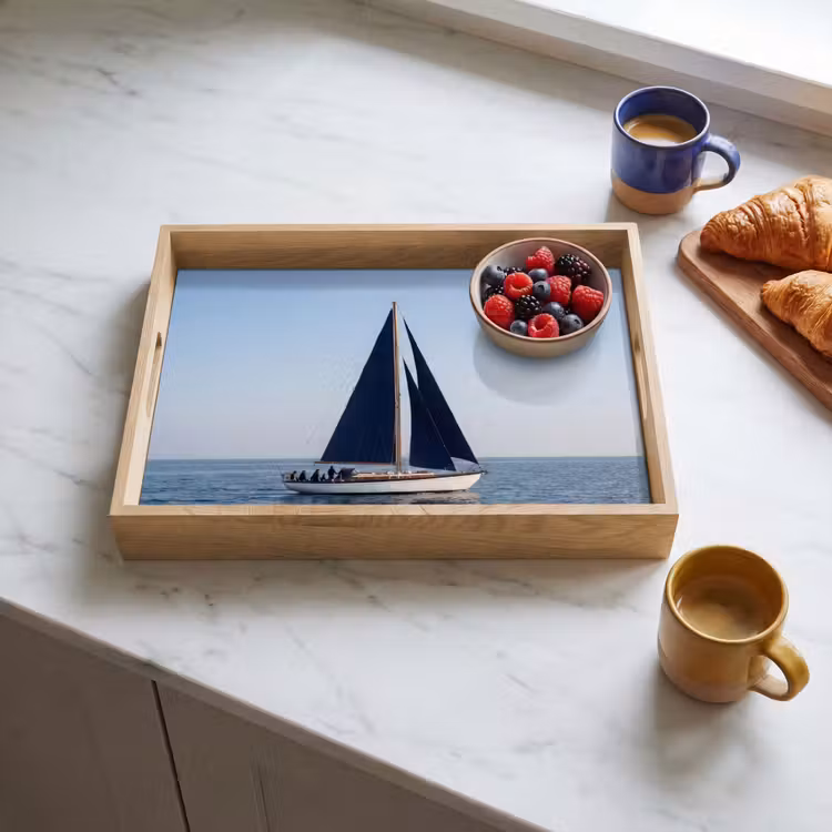 Plateau - Voilier - Mer - Bleu — 3