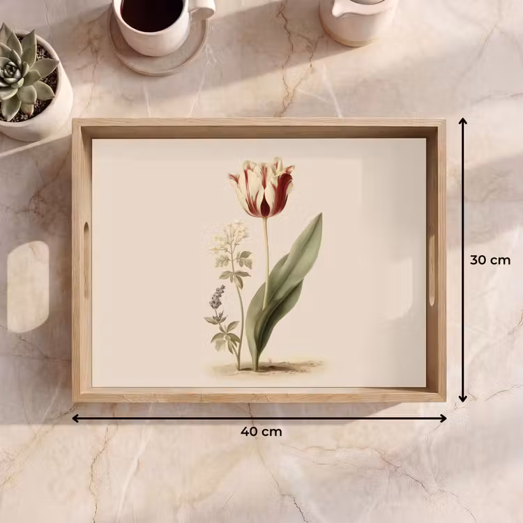 Plateau - Tulipe - Minimaliste - Beige — 7
