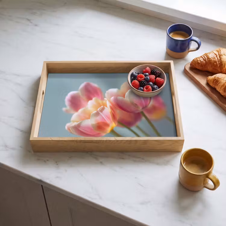 Plateau - Tulipes - Rose - Tiges — 3
