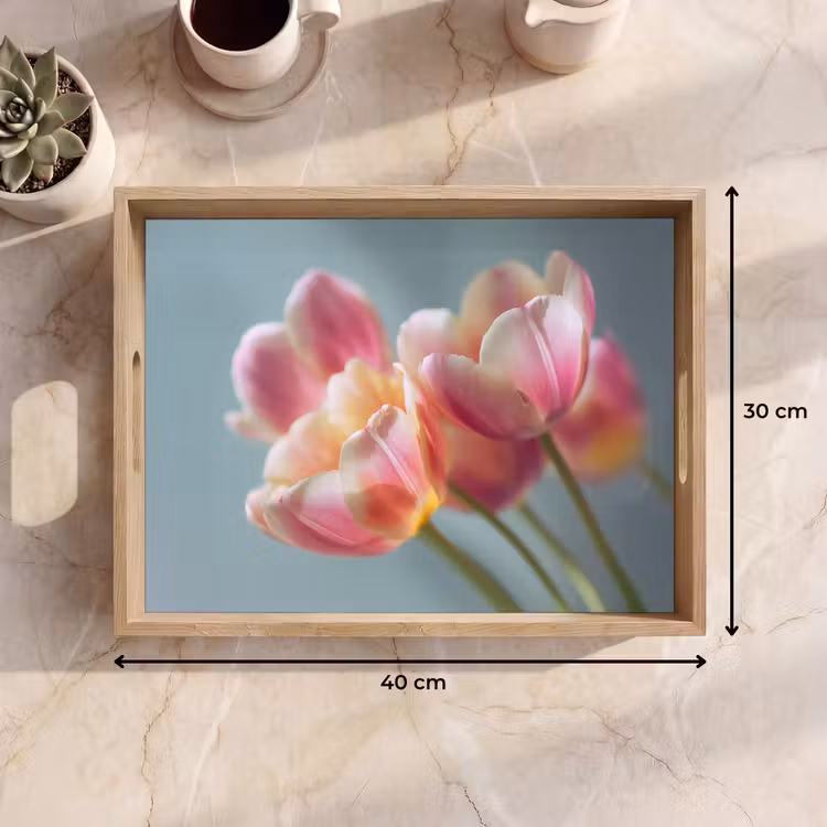 Plateau - Tulipes - Rose - Tiges — 7