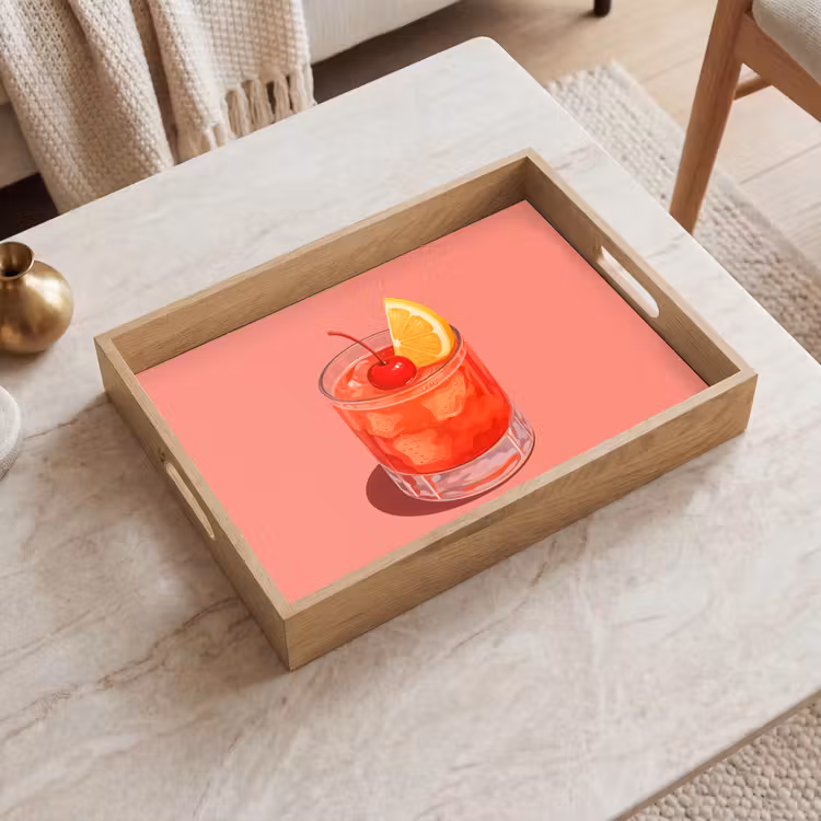 Plateau - Verre - Glaçons - Citron - Cerise — 2