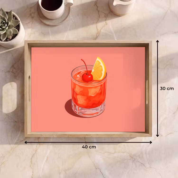 Plateau - Verre - Glaçons - Citron - Cerise — 7