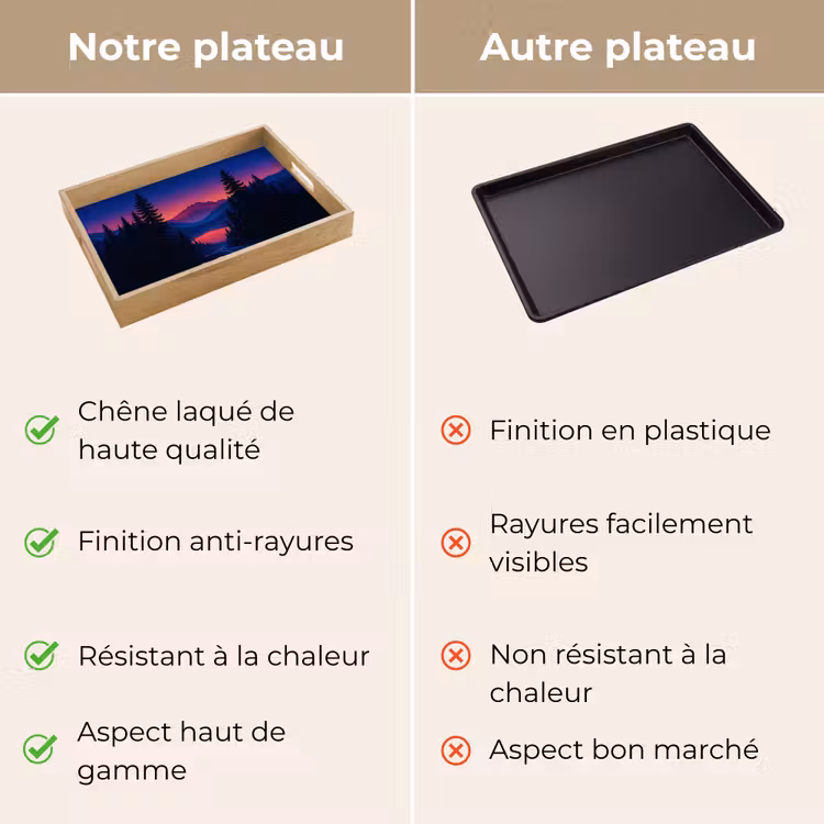 Plateau - Voiture - Pins sombres - Coucher de soleil — 9