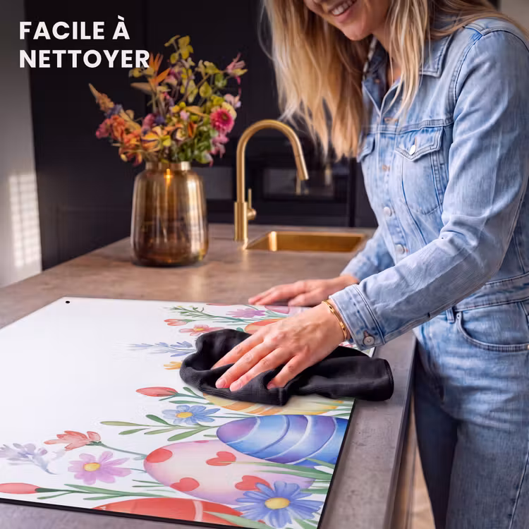 Protection à induction avec crochets - Jardin de fleurs - Coloré - Œufs — 5