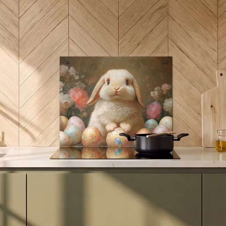 Protection à induction avec crochets - Lapin - Oeufs de Pâques - Nature morte — 1