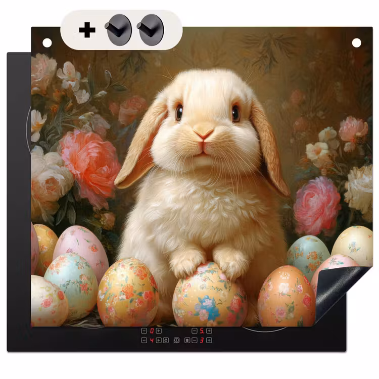 Protection à induction avec crochets - Lapin - Oeufs de Pâques - Nature morte — 3