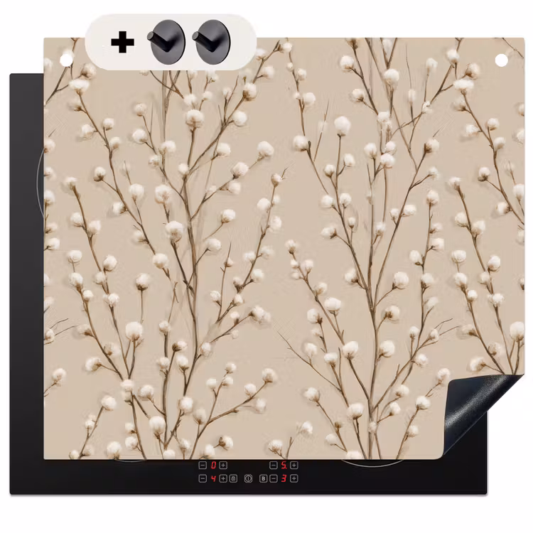 Protection à induction avec crochets - Coton - Nature - Taupe — 3