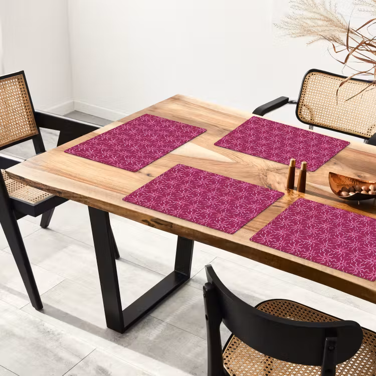 Set de table – 6 pièces - Bohème - Soleil - Magenta — 4
