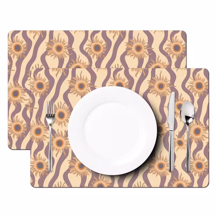 Set de table – 6 pièces - Bohème - Vibe - Violet lavande — 2