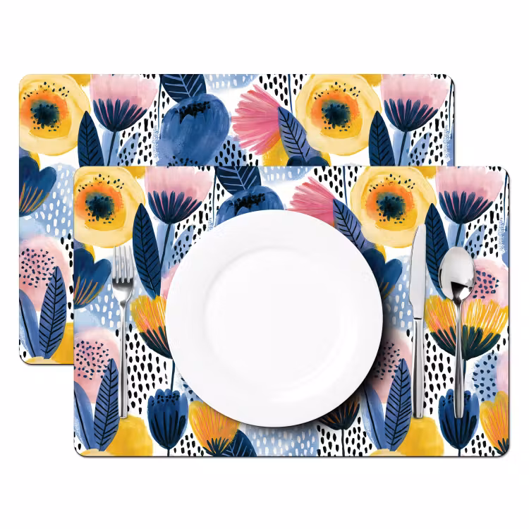 Set de table – 6 pièces - Créatif - Motif - Coloré — 2