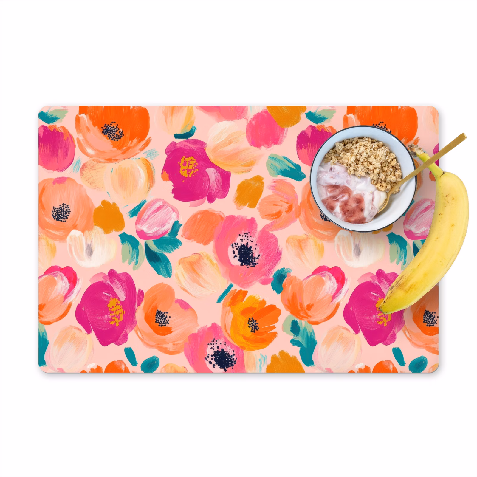 Set de table – 6 pièces - Fleurs - gaies - colorées — 1