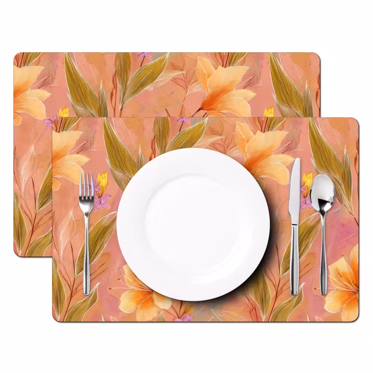 Set de table – 6 pièces - Botanique - Floral - Coloré — 2