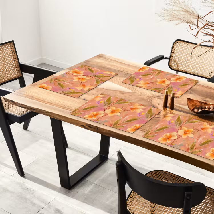 Set de table – 6 pièces - Botanique - Floral - Coloré — 4