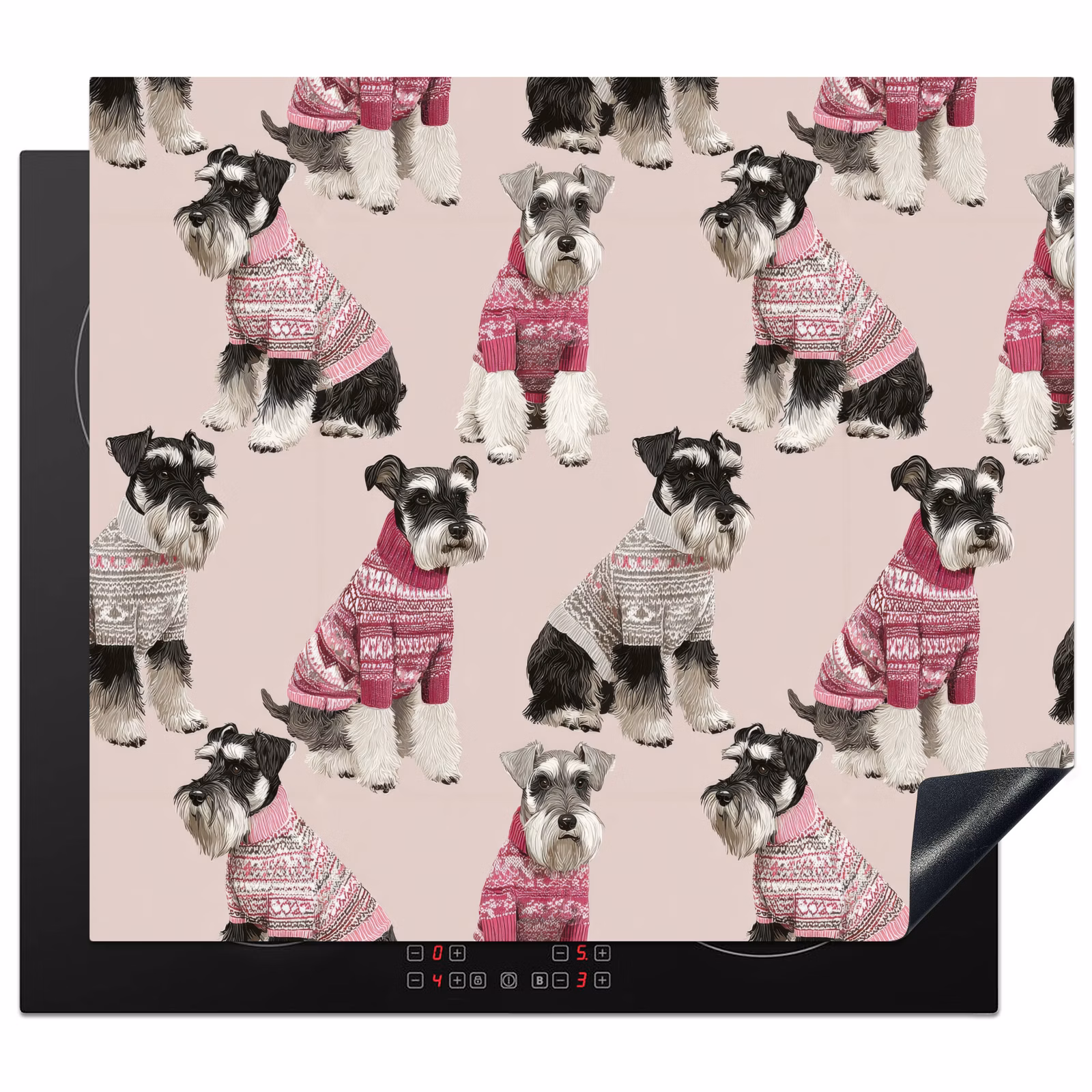 Protection plaque induction - Chiens - Pulls - Rouge — 1