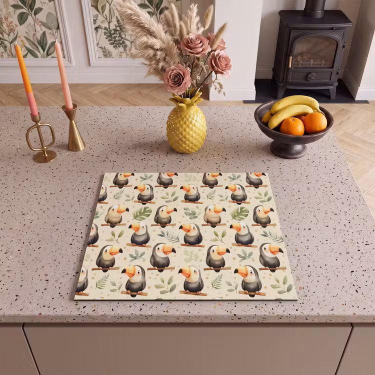 Protection plaque induction - Toucans - Exotiques - Colorés — 3